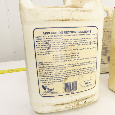 Suniso 4GS L319 Refrigeration Oil Viscosity 300 SUS (ISO 68) Lot Of 4