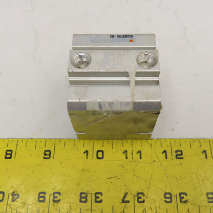 SMC NCDQ8BZ150-062 1-1/2" Bore 5/8" Stroke Double Acting Air Cylinder