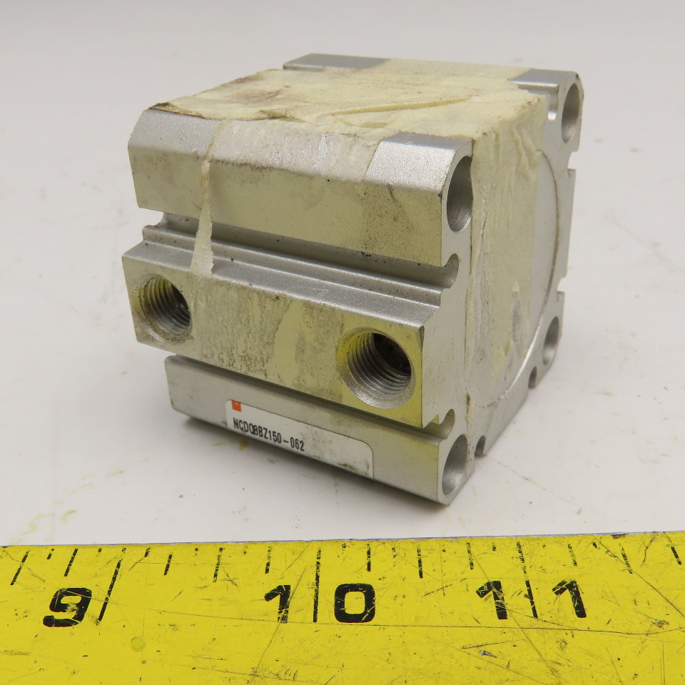 SMC NCDQ8BZ150-062 1-1/2" Bore 5/8" Stroke Double Acting Air Cylinder