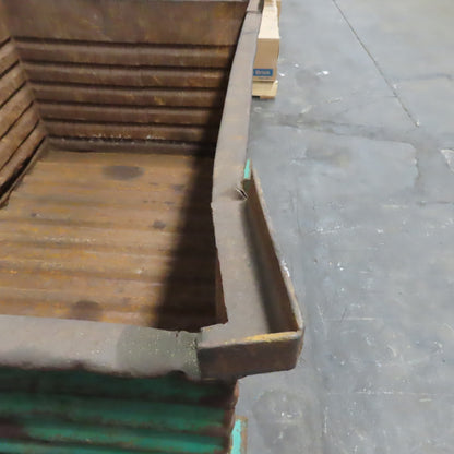 48" x 32" x 24" ID Heavy Duty Steel Stackable Bulk Container Tub Bin 150 Gallon