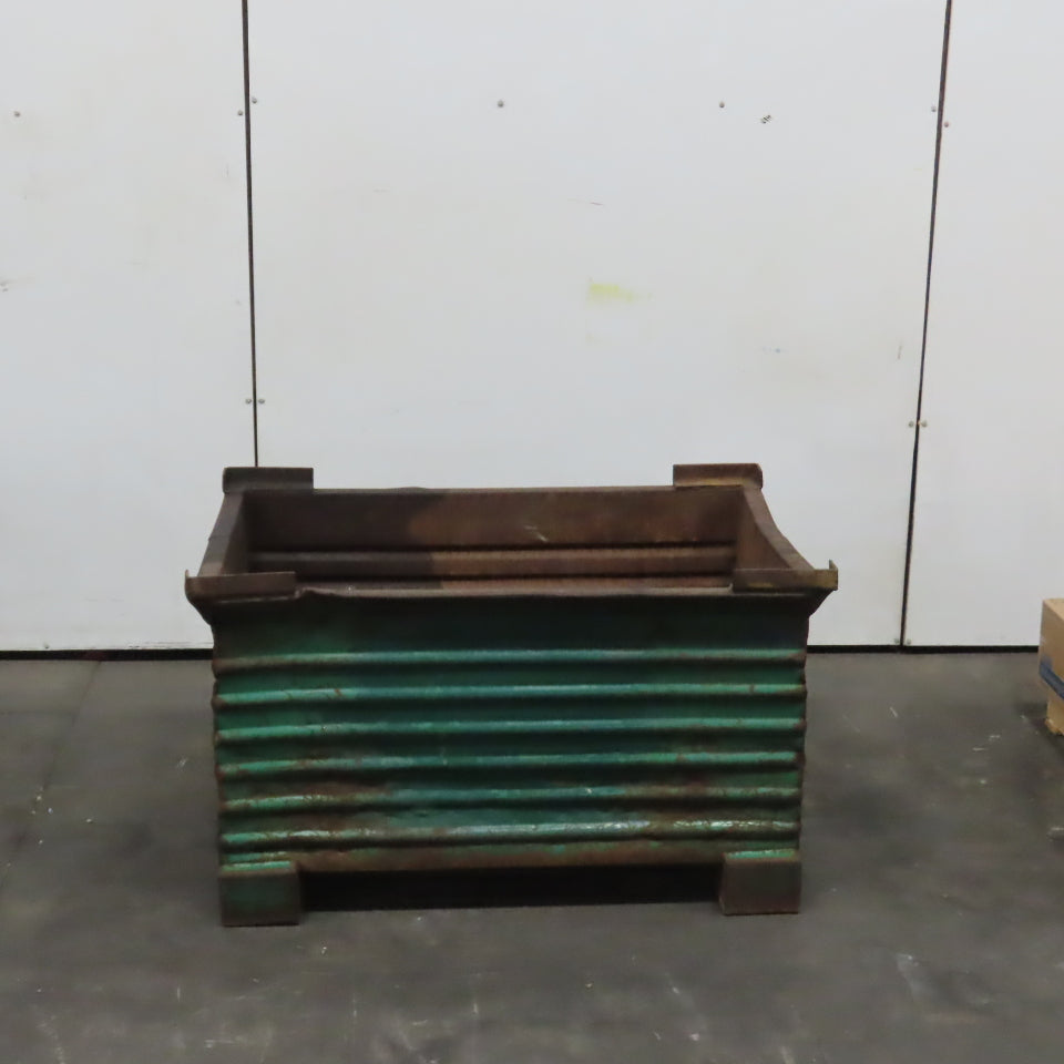 48" x 32" x 24" ID Heavy Duty Steel Stackable Bulk Container Tub Bin 150 Gallon