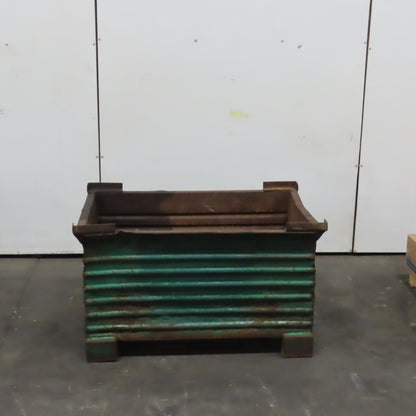 48" x 32" x 24" ID Heavy Duty Steel Stackable Bulk Container Tub Bin 150 Gallon