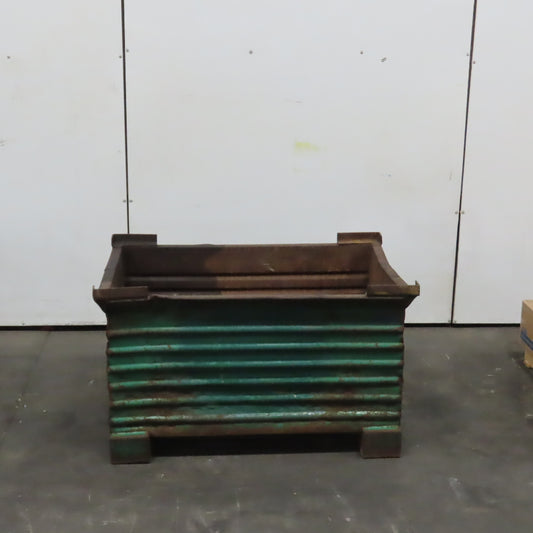 48" x 32" x 24" ID Heavy Duty Steel Stackable Bulk Container Tub Bin 150 Gallon
