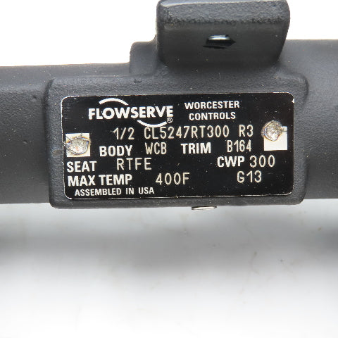 Flowserve CL5247RT300 1/2" Flange Ball Valve 300CWP