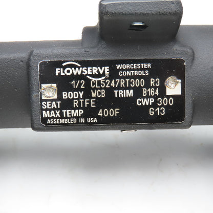 Flowserve CL5247RT300 1/2" Flange Ball Valve 300CWP