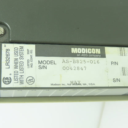 Modicon AS-B825-016 Modicon Input Module 16-Point 24VDC