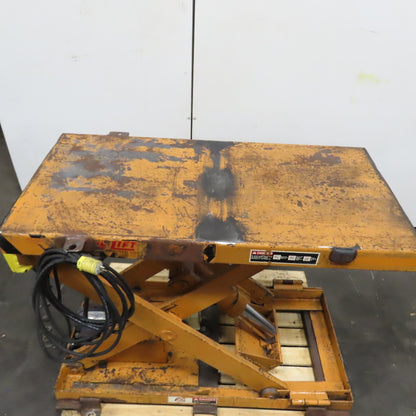 Rol-Lift 48" x 24" 115/230V 1PH Lift Table 1 Ton 2000LB Cap. 9" To 41"H