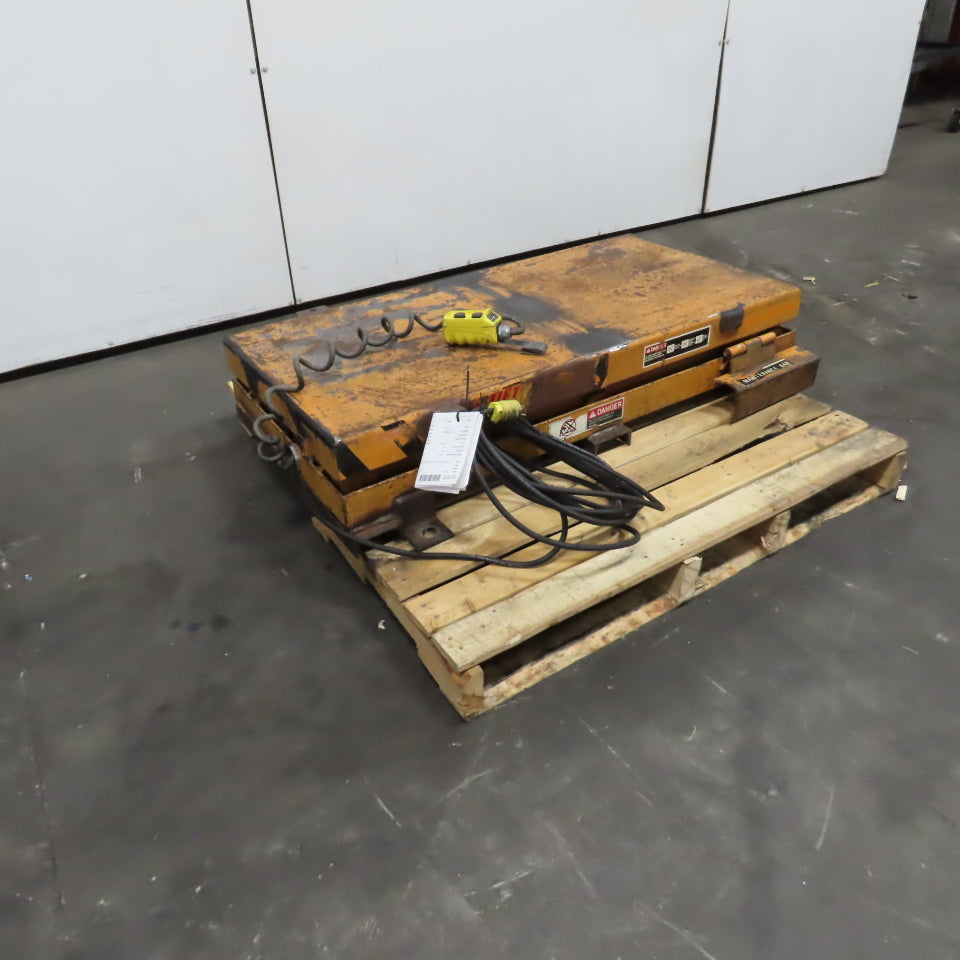 Rol-Lift 48" x 24" 115/230V 1PH Lift Table 1 Ton 2000LB Cap. 9" To 41"H