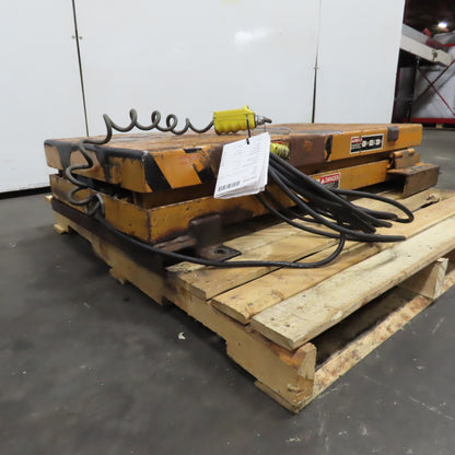 Rol-Lift 48" x 24" 115/230V 1PH Lift Table 1 Ton 2000LB Cap. 9" To 41"H