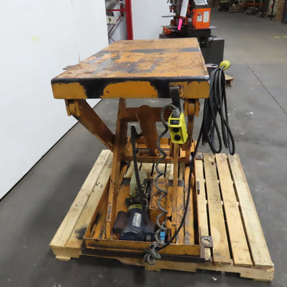 Rol-Lift 48" x 24" 115/230V 1PH Lift Table 1 Ton 2000LB Cap. 9" To 41"H