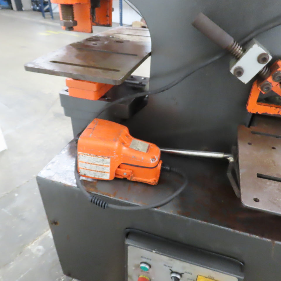 Scotchman F15109-14M 51 Ton Hydraulic Iron Worker Punch-Brake-Shear 5HP 3PH 460V