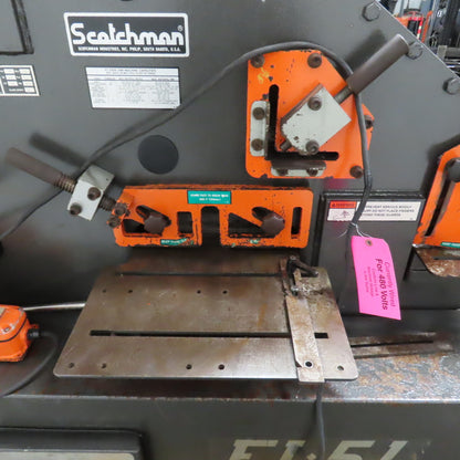 Scotchman F15109-14M 51 Ton Hydraulic Iron Worker Punch-Brake-Shear 5HP 3PH 460V