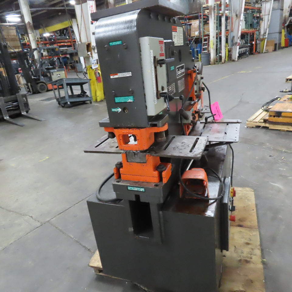 Scotchman F15109-14M 51 Ton Hydraulic Iron Worker Punch-Brake-Shear 5HP 3PH 460V