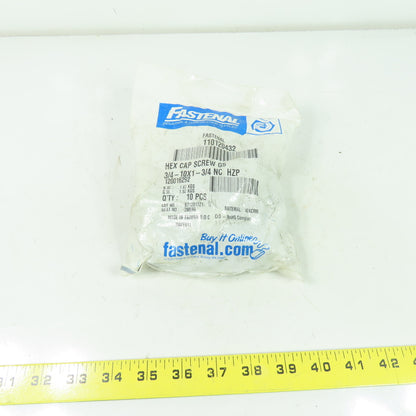 Fastenal 110120432 3/4"-10 x 1-3/4" Grade 5 Zinc Finish Hex Cap Screw Bag Of 10