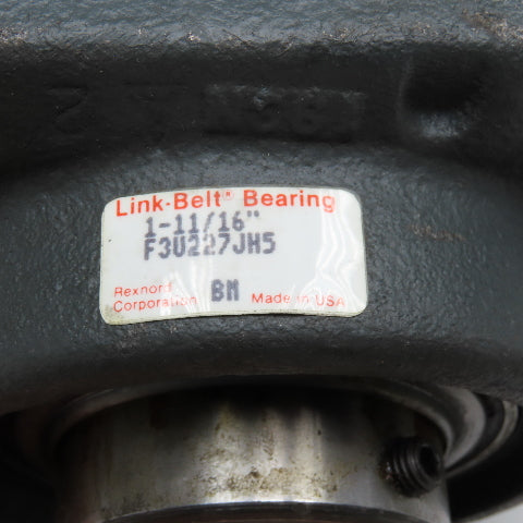 Link Belt F3U227JH5 1-11/16" Bore 4 Bolt Flange Bearing Unit