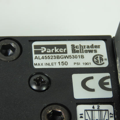 Parker AL45523BGW5301B Solenoid Valve 150PSI 1/4" 120V Coil