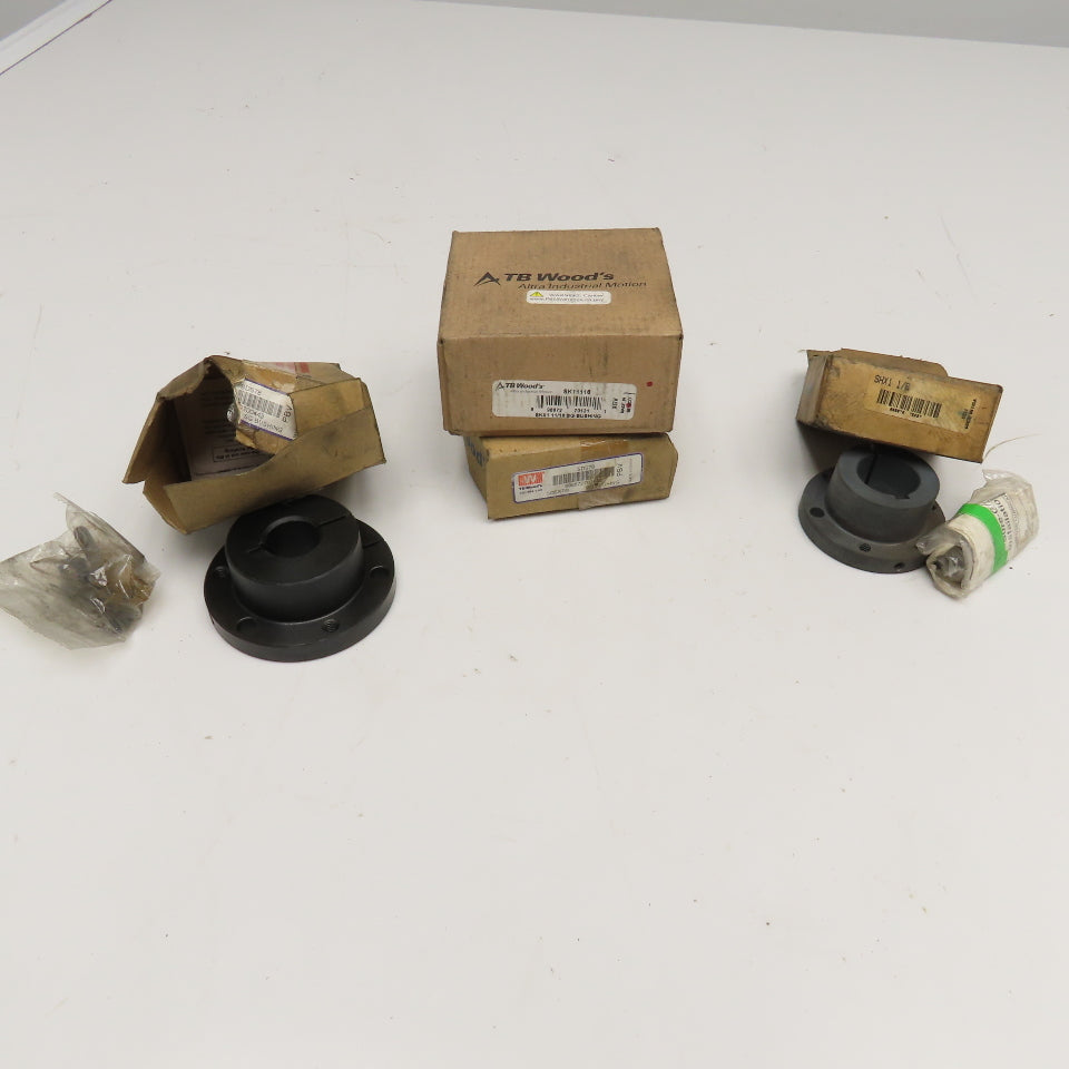 TB Woods SK SDS SHX Series Bushings All NOS 7/8", 1-11/16", 1-1/8" Bore Lot Of 4