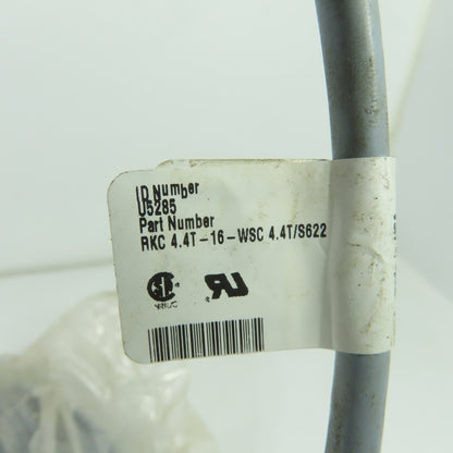 Turck RKC 4.4T-16-WSC 4.4T/S622 Euro-Fast Cordset Cable 4-Pin Female/4-Pin Male