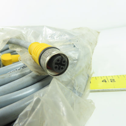 Turck RKC 4.4T-16-WSC 4.4T/S622 Euro-Fast Cordset Cable 4-Pin Female/4-Pin Male