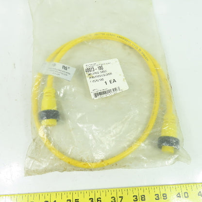 Daniel Woodhead 40973-18G Mini Change Cordset 3-Pin Male/Female 3' 18/3 PVC