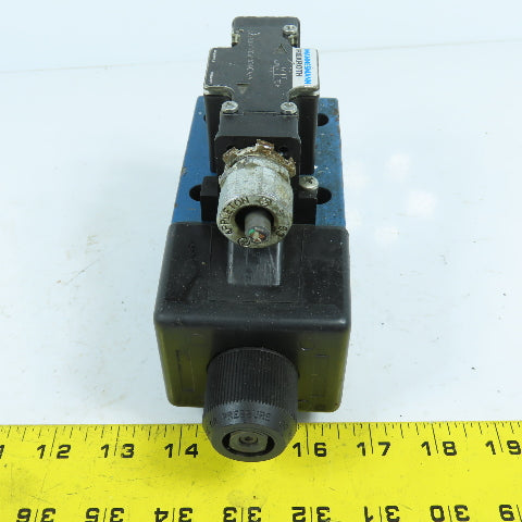 Mannesmann Rexroth 3WE10B40/CW110N9DA/V 120V Hydraulic Directional Valve