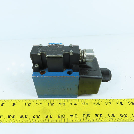 Mannesmann Rexroth 3WE10B40/CW110N9DA/V 120V Hydraulic Directional Valve