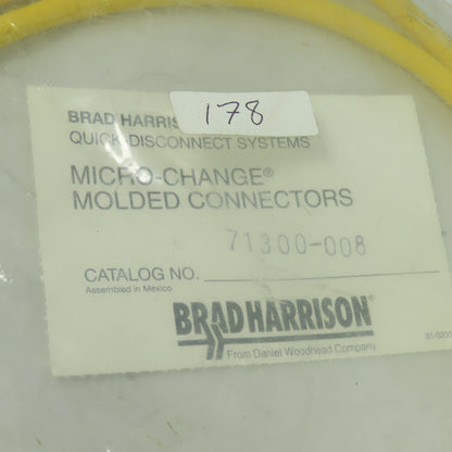 Brad Harrison Woodhead 71300-008 Micro Change Cordset Cable 3-Pin Male/Female