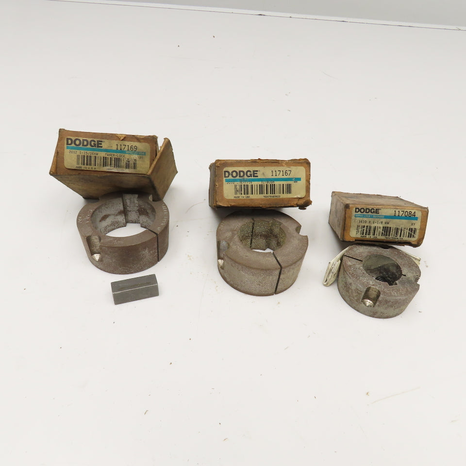 Dodge 1610 1210 Taper Lock Bushing 1-1/8", 1-7/16", 1-15/16" Lot Of 3