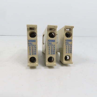 Eaton Cutler Hammer H2006B-3 Freedom Series Nema Heater Pack 1.79-2.90A Lot Of 6