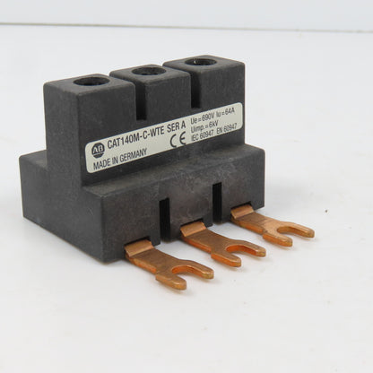 Allen Bradley 140M-C-WTE Ser A Compact Bus Bar Feeder Terminal 600VAC 64A