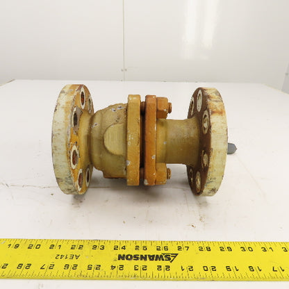 Kace 2-300 WCB 2" Flanged Cast Iron Manual Ball Valve 6-1/2" OD 8-3/8" OAL
