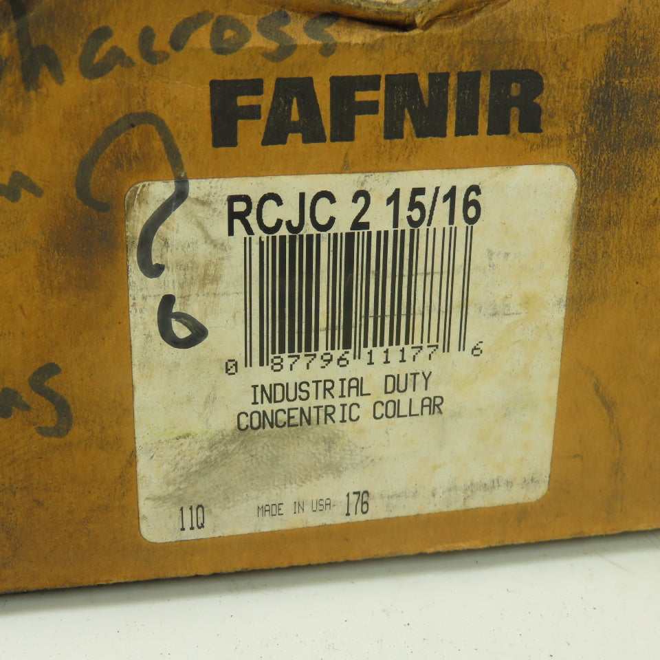 Fafnir RCJC 2 15/16 4-Bolt Flange Mount Ball Bearing 2-15/16" Concentric Collar