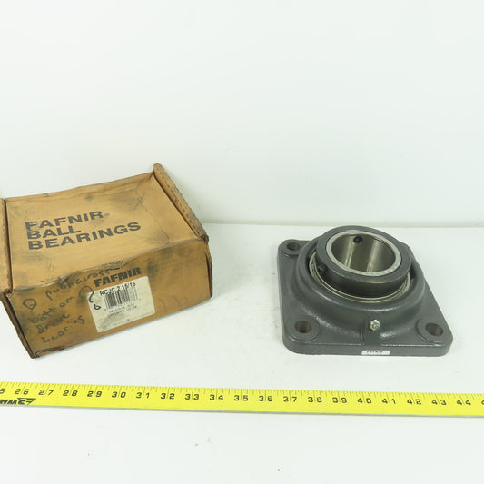 Fafnir RCJC 2 15/16 4-Bolt Flange Mount Ball Bearing 2-15/16" Concentric Collar