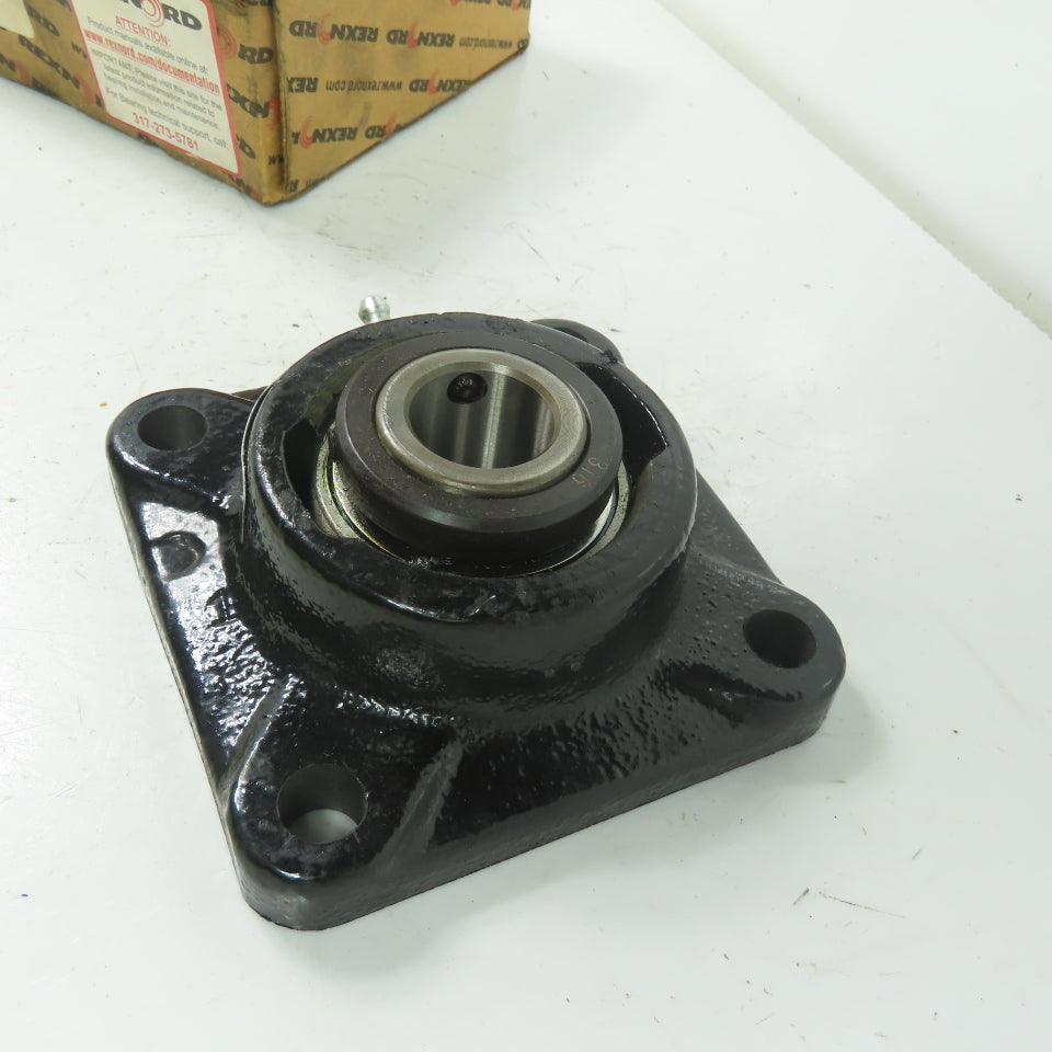 Link Belt Rexnord FU316 4-Bolt Flange Mount Ball Bearing 1" Bore