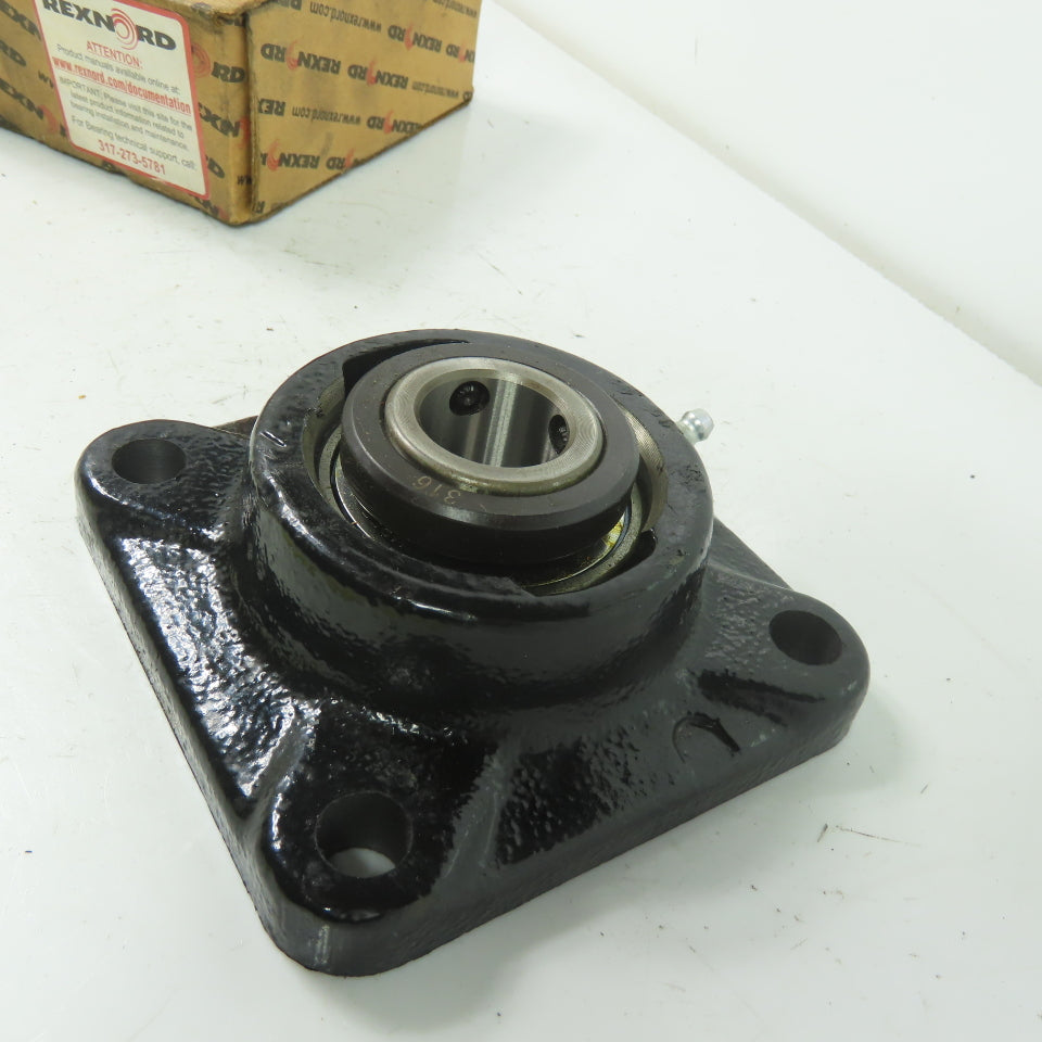 Link Belt Rexnord FU316 4-Bolt Flange Mount Ball Bearing 1" Bore