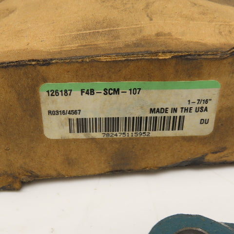 Dodge 126187 1-7/16" Bore 4 Bolt Flange Mount Ball Bearing Unit