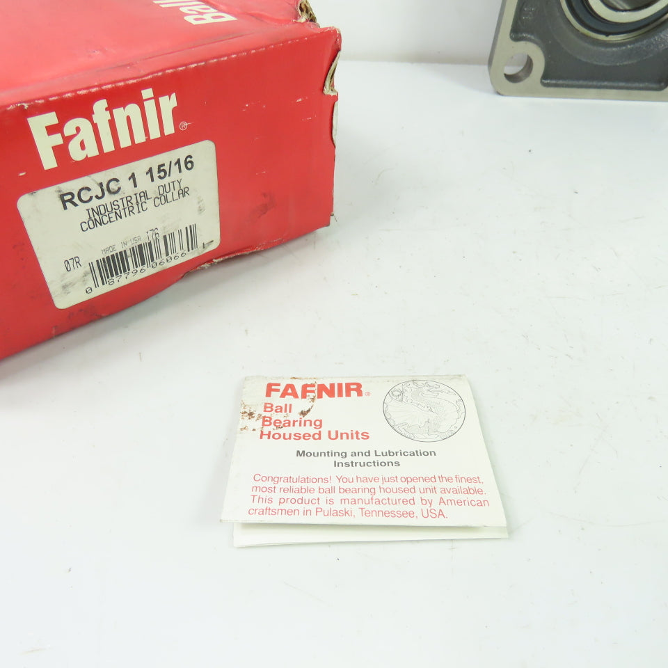 Fafnir RCJC1 15/16 Ingersoll Rand 4-Bolt Flange Mount Ball Bearing 1-15/16" Bore