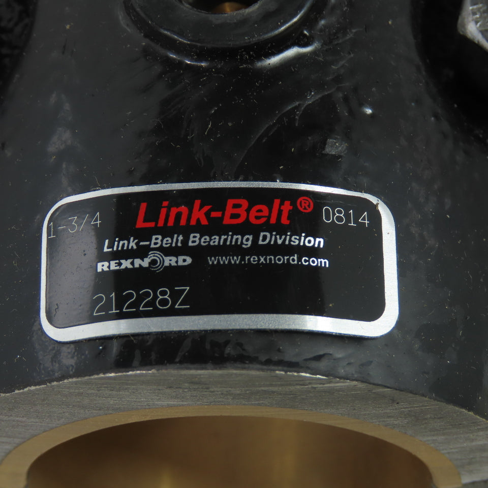 Link-Belt Rexnord 21228Z 1-3/4" 2-Bolt Pillow Block Sleeve Bearing