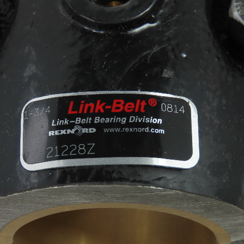 Link-Belt Rexnord 21228Z 1-3/4" 2-Bolt Pillow Block Sleeve Bearing