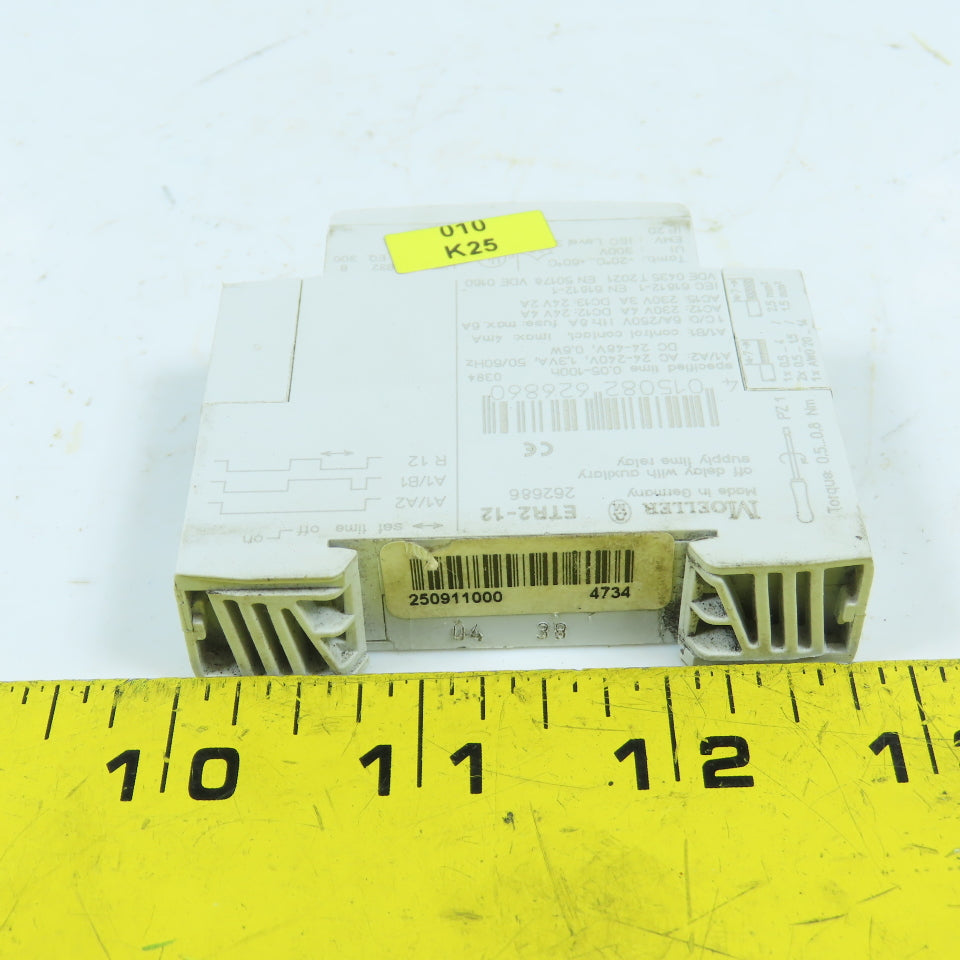 Moeller ETR2-12 262686 Timing Relay 0.05-100H 24-240VAC 24-48VDC