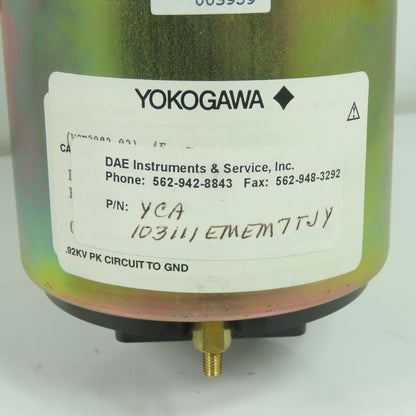 Yokogawa YCA 103111 EMEM7TJY Panel Meter Display 0-20