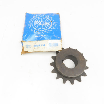 Martin 80BS15 1-3/4 1-3/4" Bore Sprocket #80 Single Row