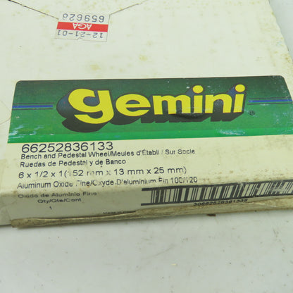 Gemini 66252836133 6" x 1/2" x 1" Bench And pedestal Abrasive Grinder Wheel