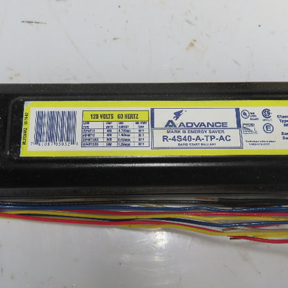 Advance R4S40ATPAC Rapid Start Ballast 120V 60Hz