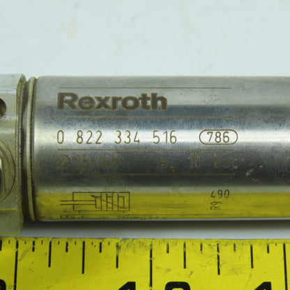 Rexroth 0822334516 Double Acting Air Cylinder 25mm Bore 65mm Stroke 10mm Rod