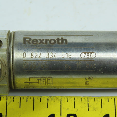 Rexroth 0822334516 Double Acting Air Cylinder 25mm Bore 65mm Stroke 10mm Rod