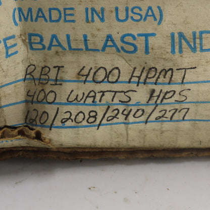 Holophane RBI 4000 HPMT Remote Ballast Indoor 400W 120/208/240/277V