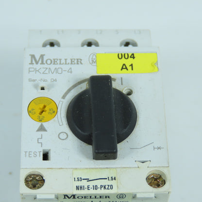 Moeller SE00-11-PKZ0 Motor Starter 24VDC Coil W/ PKZM0-4 2.5-4.0A