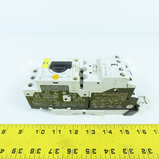 Moeller SE00-11-PKZ0 Motor Starter 24VDC Coil W/ PKZM0-4 2.5-4.0A
