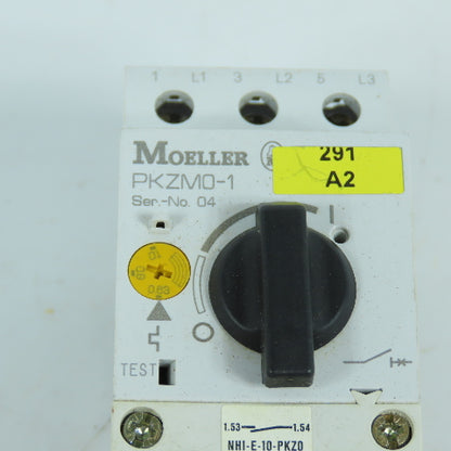 Moeller SE00-11-PKZ0 Motor Starter 24VDC Coil W/ PKZM0-1 0.63-1.0A